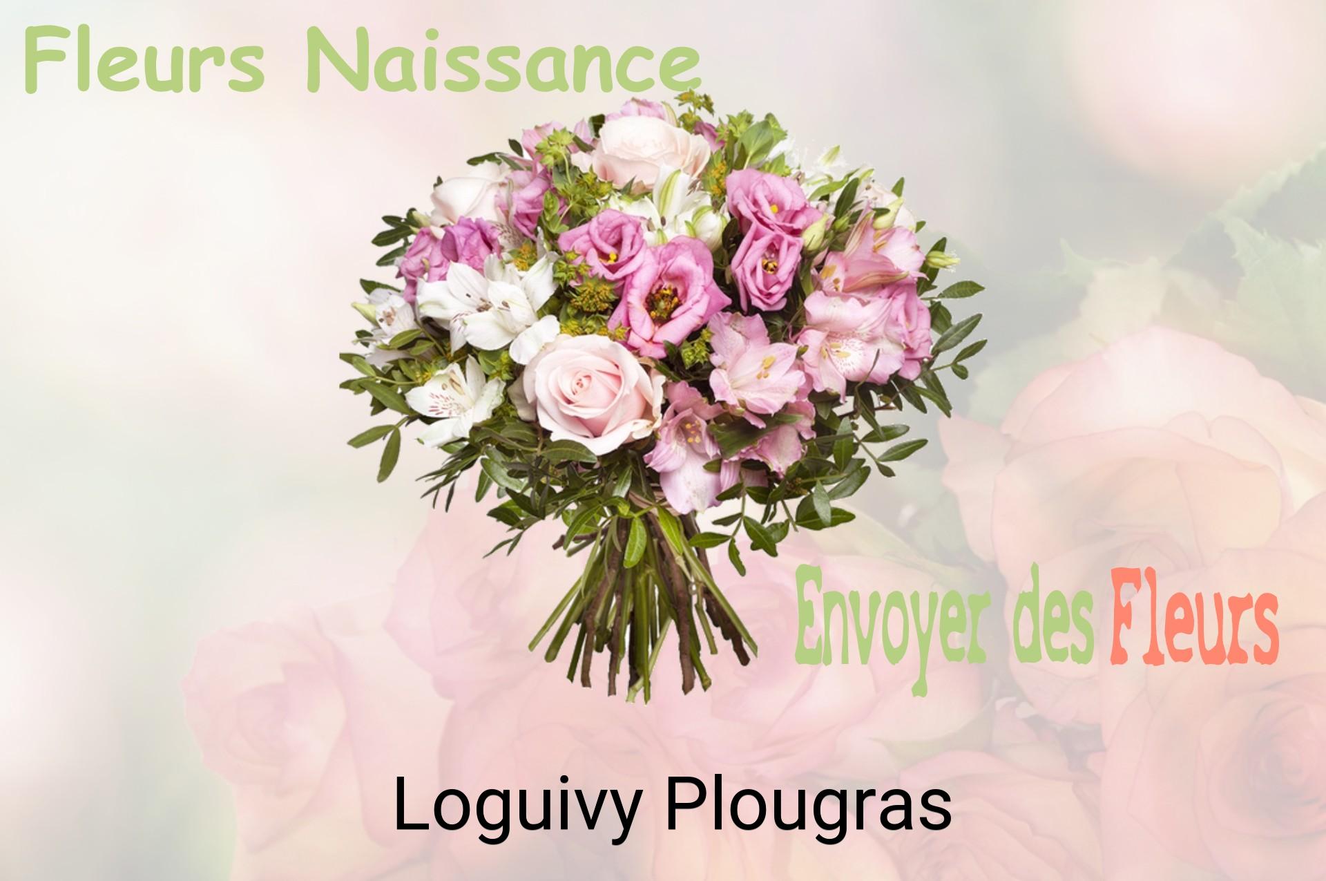 Bouquet de fleurs de naissance livré à Loguivy-Plougras