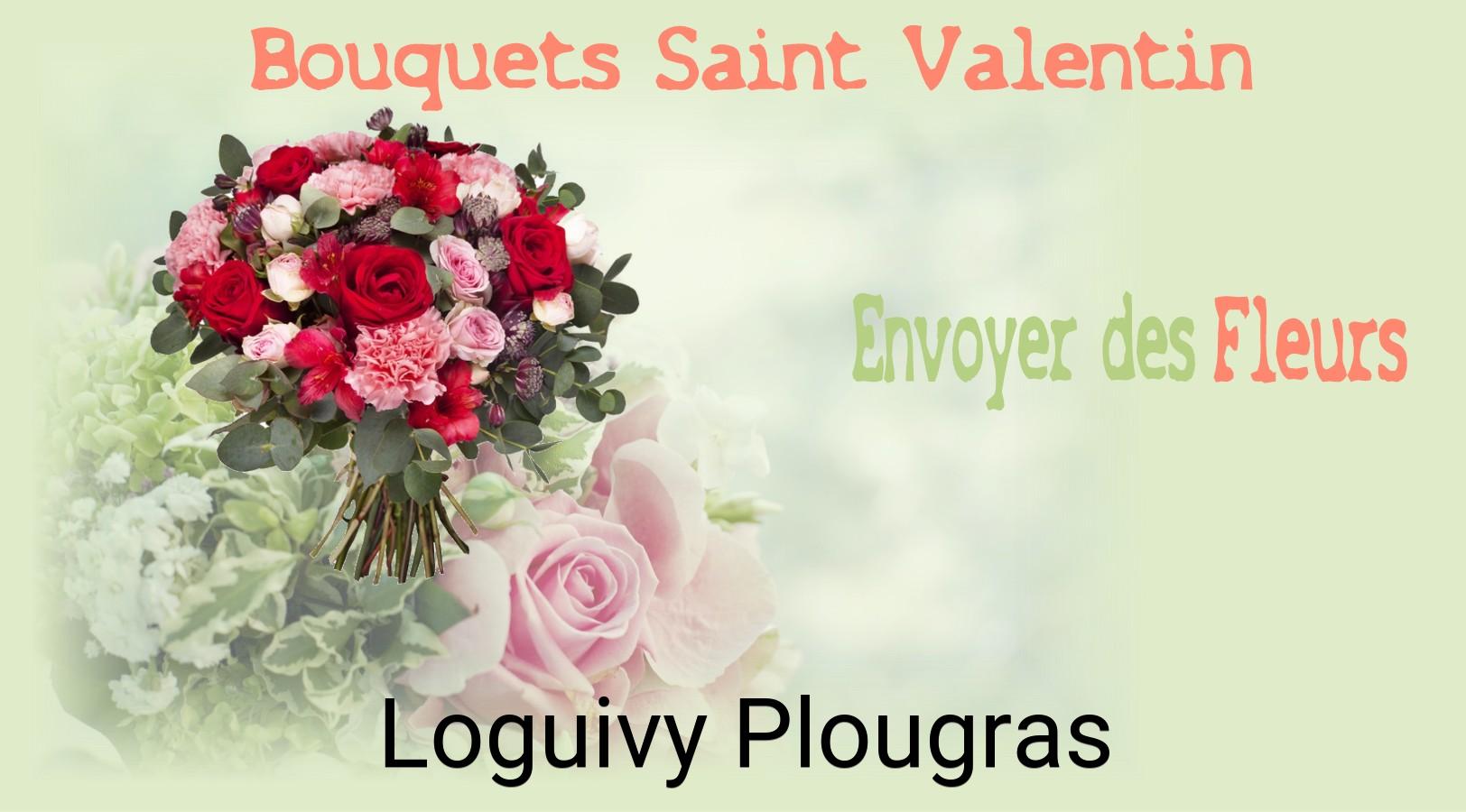 Roses de Saint-Valentin livrées à Loguivy-Plougras